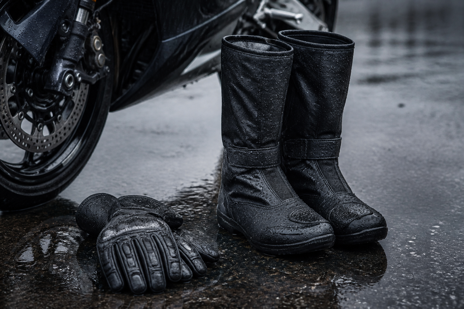 Motorcycle Rain Gloves and Overboots: Small Deals, Big Comfort